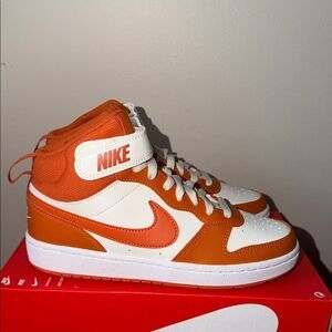 Nike Court Borough Mid 2 GS Spice Orange CD7782-128 Size 5.5Y